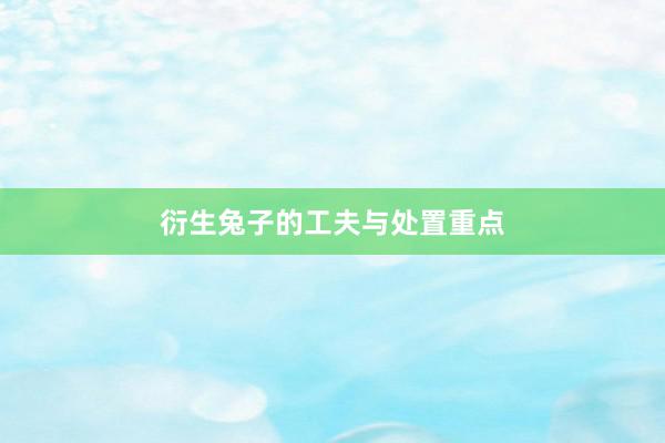 衍生兔子的工夫与处置重点