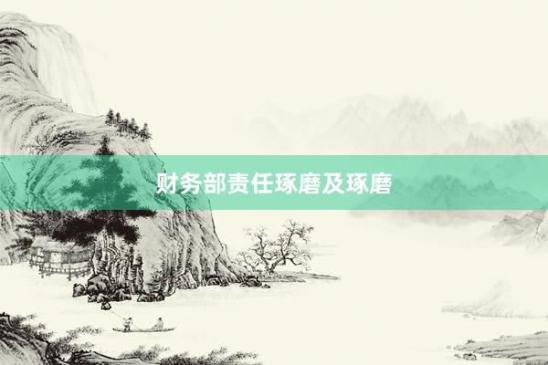财务部责任琢磨及琢磨
